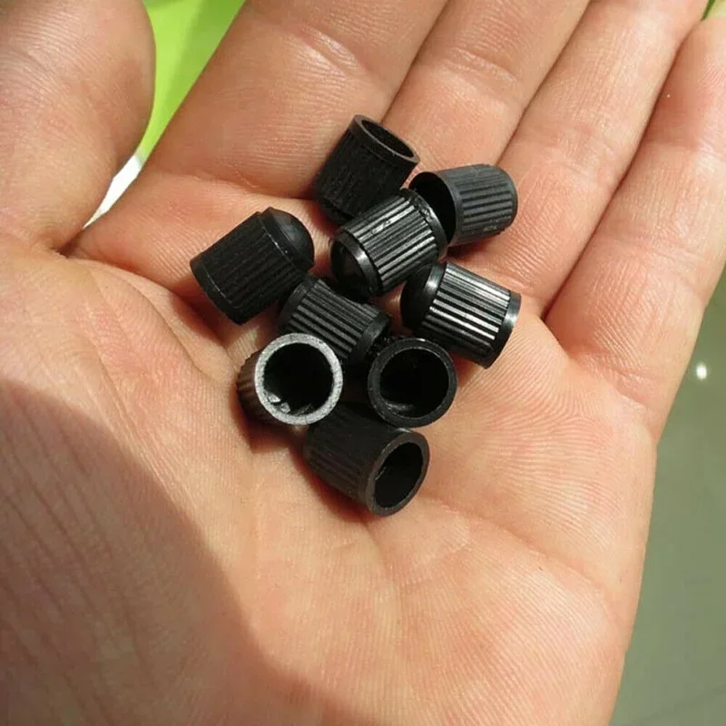 50Pcs Car Auto Truck Wheel Tire Valve Air Dust Cover Stem Cap Black Plastic Universal Car Accessories