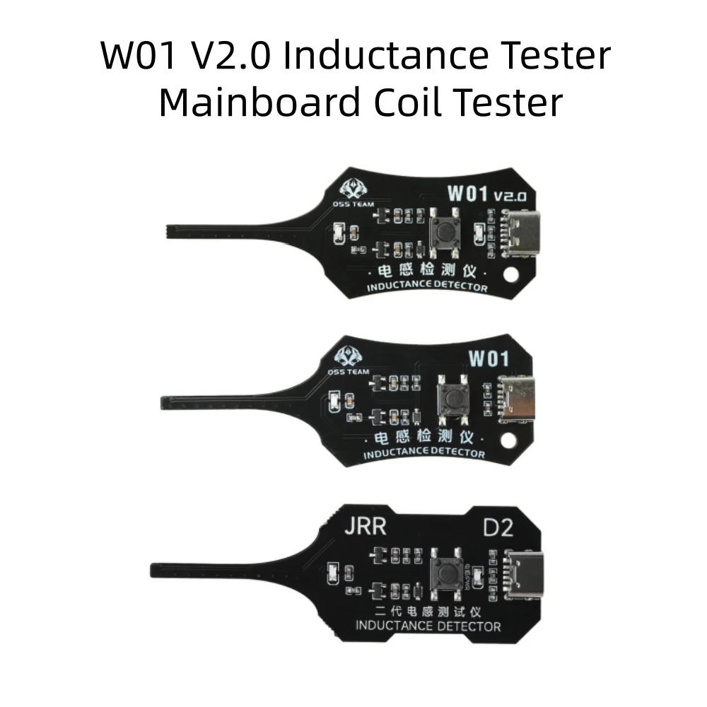 Testeur de bobine de carte mère DC 5V W01 V2.0 amélioré pour la réparation de cartes mères de téléphones et PC – Outil de vérification rapide par induction