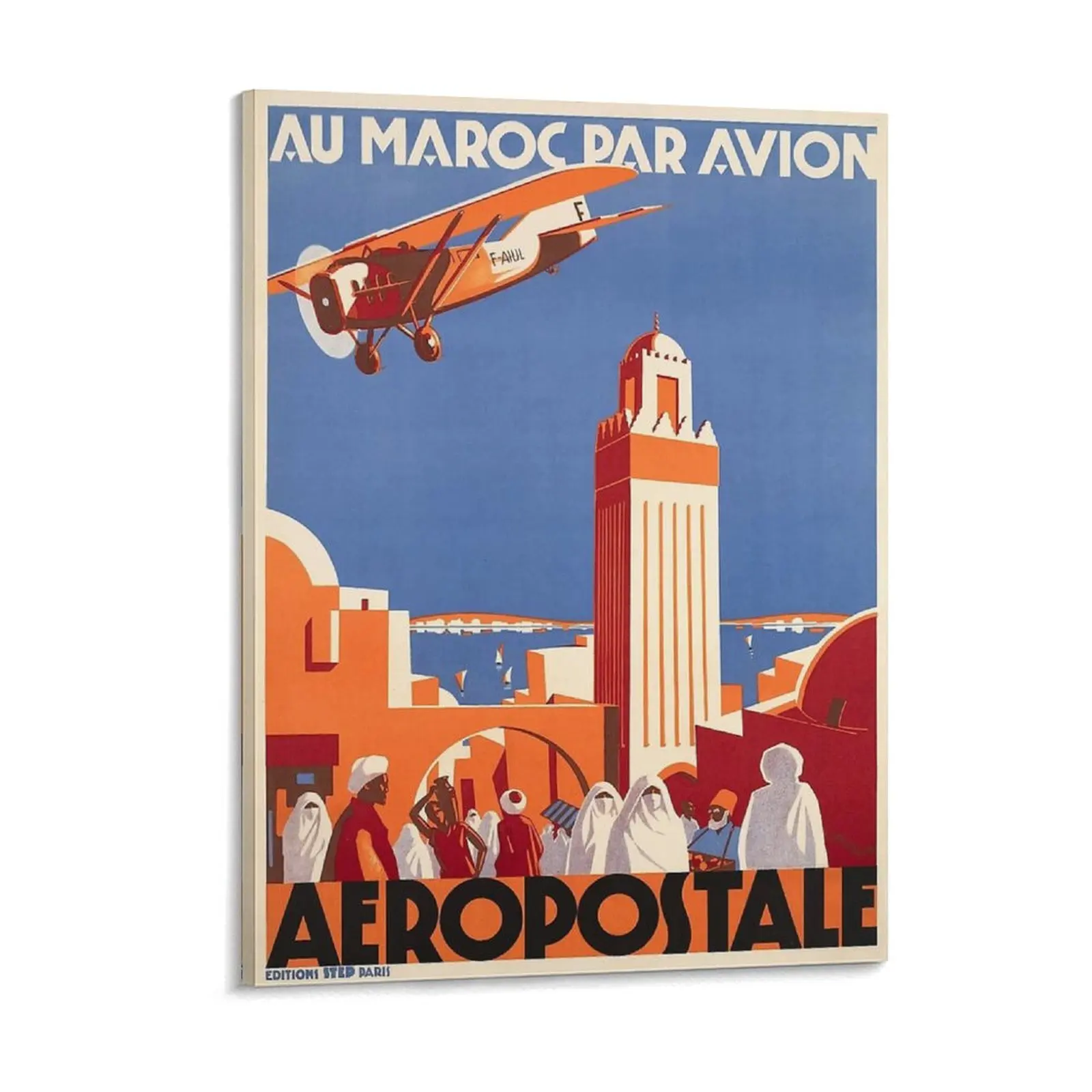 Morocco Poster Canvas Painting Decoration Wall Decor Garage Club Club Party Morocco Travel Framed Wall Painting