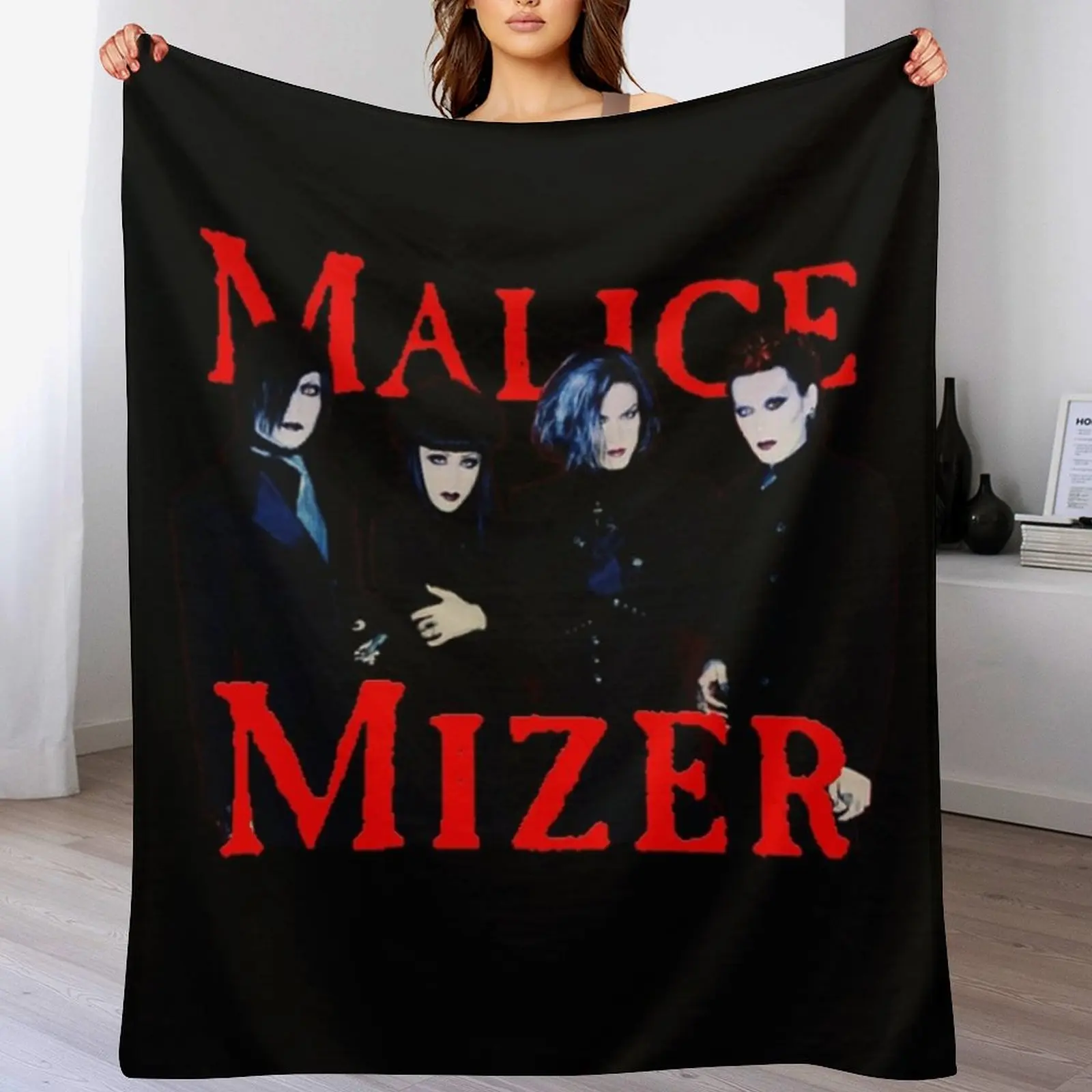 

malice mizer visual kei japanese band members mana gackt kami kzi Throw Blanket Thermals For Travel Baby Blankets