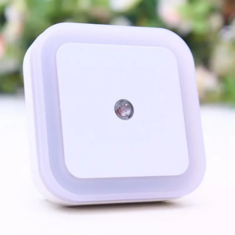 Anel quadrado LED Light, Controle de luz plug, Pequena luz noturna, 1pc