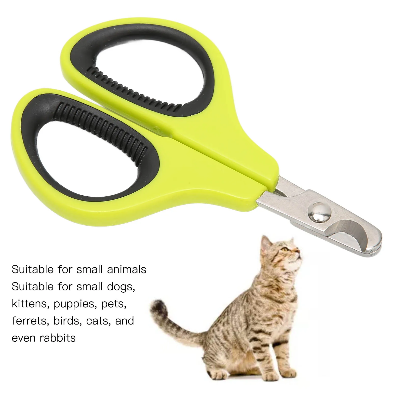 Pet Nail Clipper Stainless Steel Ergonomics Streamlined Design Pet Claw Trimmer For Small Cats Dogs