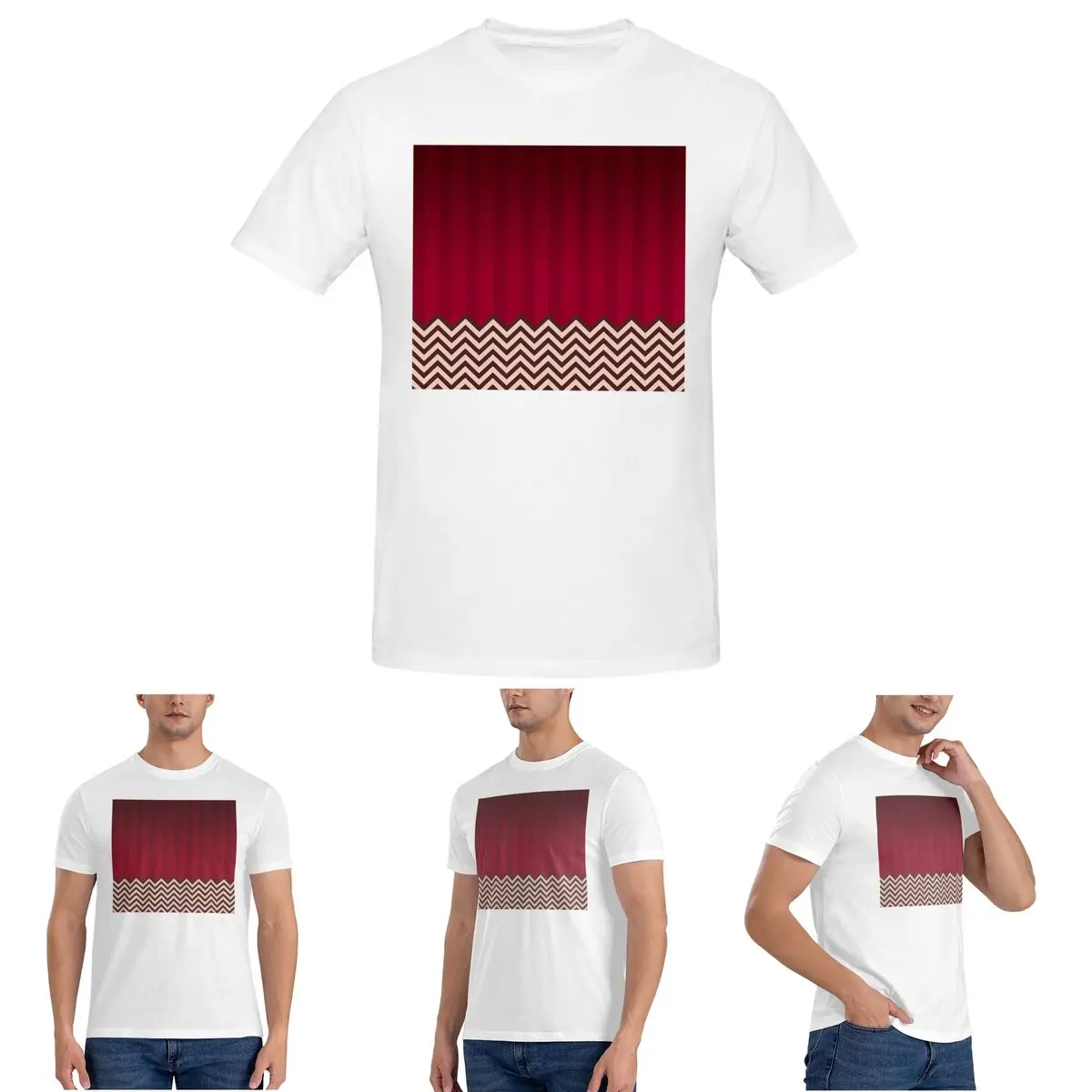 

Twin Peaks Red Room T-Shirt for Men Cotton Plus Size T Shirts Men's Short Sleeve Round Neck Summer Clothes Tops S-6XL