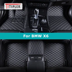 TITIPLER Tappetini per auto personalizzati per BMW X6 E71 E72 F16 F86 G06 G96 Tappeti per auto Piede Coche Accessorie