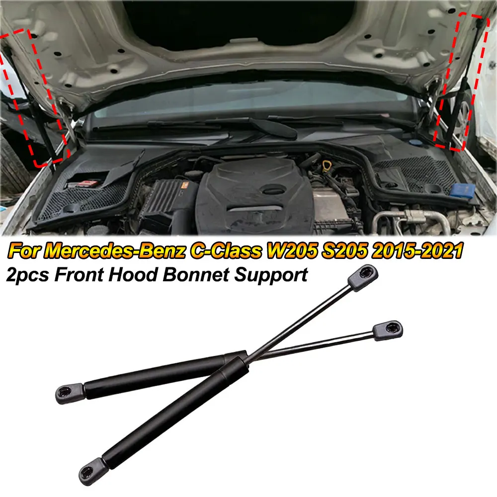 

For Mercedes-Benz C-Class W205 S205 2015-2021 Front Hood Bonnet Damper Lift Support Shock Absorber A2059800164 2059800064
