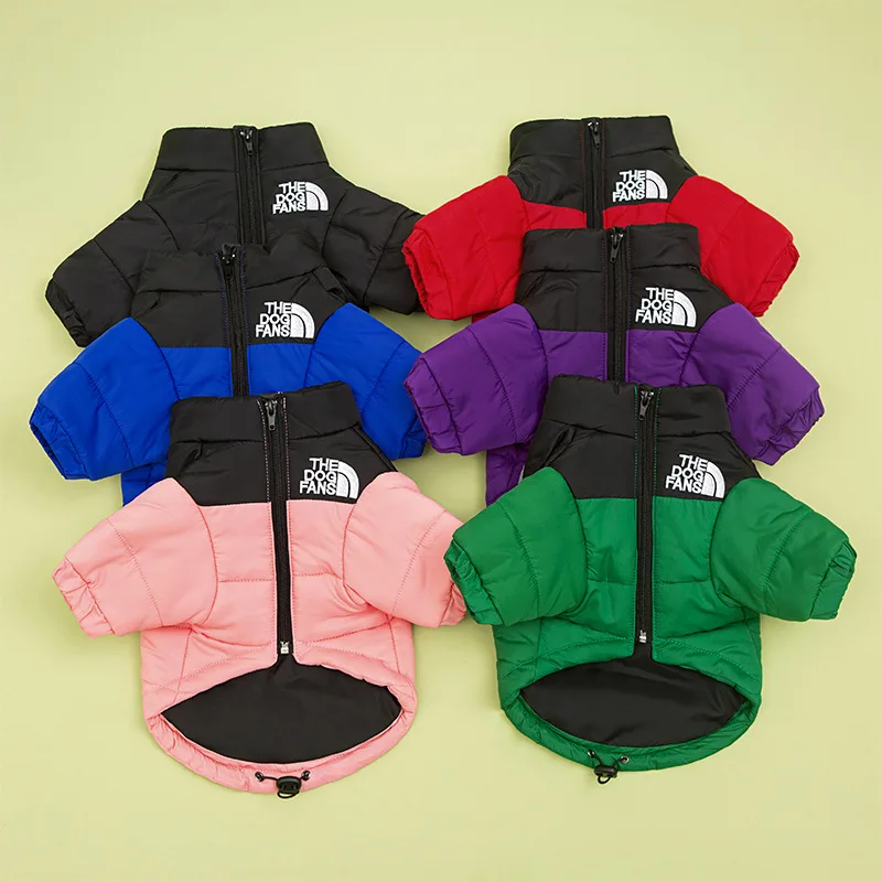 Dog Winter Pet Cotton Jacket Windproof Dog Clothes Warm Puppy Padded Jacket Cat Down Coat Chihuahua Dog Jacket Coat Pet Costumes