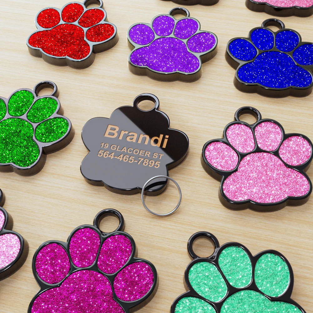 Personalized Dog ID Tags and Cat Tags, Custom Pet Name ID Tag Engraved Custom Dog Collar Accessories, Best Gifts for Your Dogs - view 5