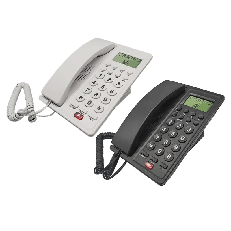 Y1UB Telephone Professional Office Desk Phone Corded Landline With Incoming Calls