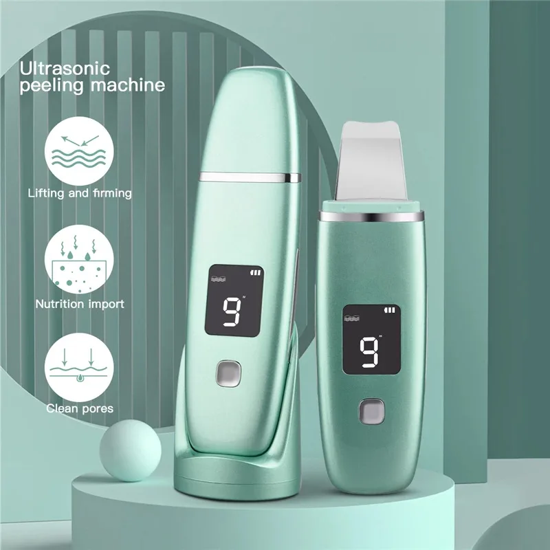 

Ultrasonic Skin Care Scrubber Spatula Face Massager Dead Skin Blackhead Removal Ultrasound Facial Peeling Lifting Devices