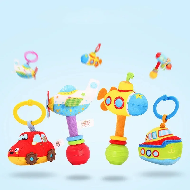 

NEW Cute Woolen Educational Toys Telescopic Vibration Pull Ring Rattle Plush Hand Rattle Bed Bell Toy Baby Room Decor