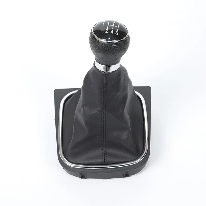 

Manual 6 Speed Stick Gear Shift Knob Lever Dust Boot Cover For Volkswagen VW Golf Rabbit Jetta MK5 2004-2009 VW MK6 2010-2014