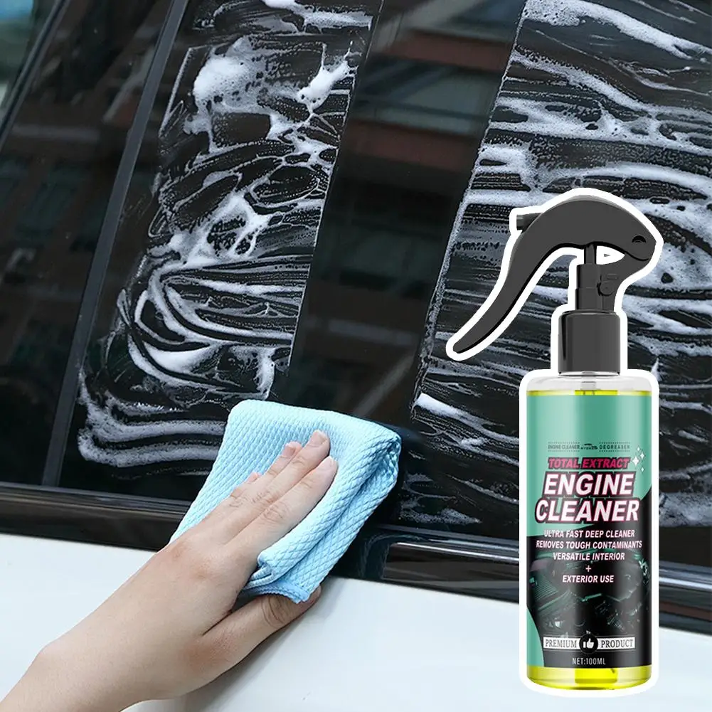 Powerful Engine Bay Cleaner - Heavy Oil Grease & Dust Remover, Deep Decontamination, Engine Shine Protector, Polishing Care