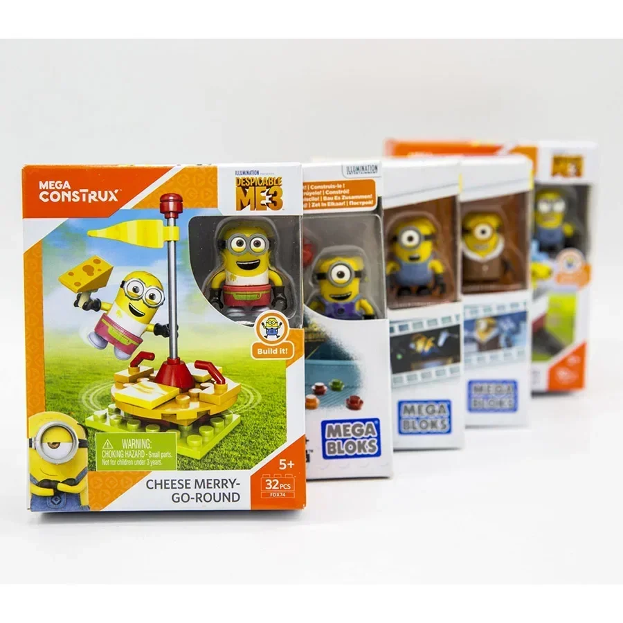 Bloks construcx Minions Minions Series Building Anime Figure Mini Cute Collectible Model Toys Room Ornament regalo di compleanno