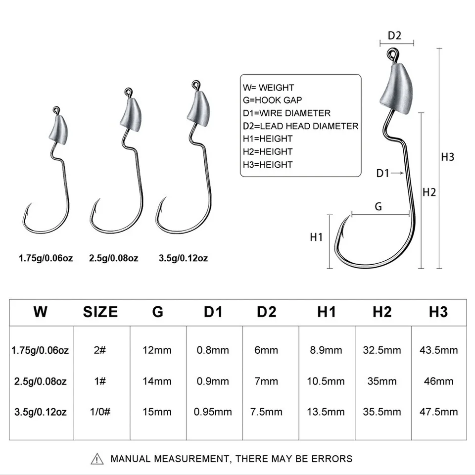 Crank Jig Head Hook 1.75g 2.5g 3.5g 5g 7g 10g 14g Fishing Hook Jigging Lure Hard Bait Soft Worm Fishhook Jig Hook For Fishing