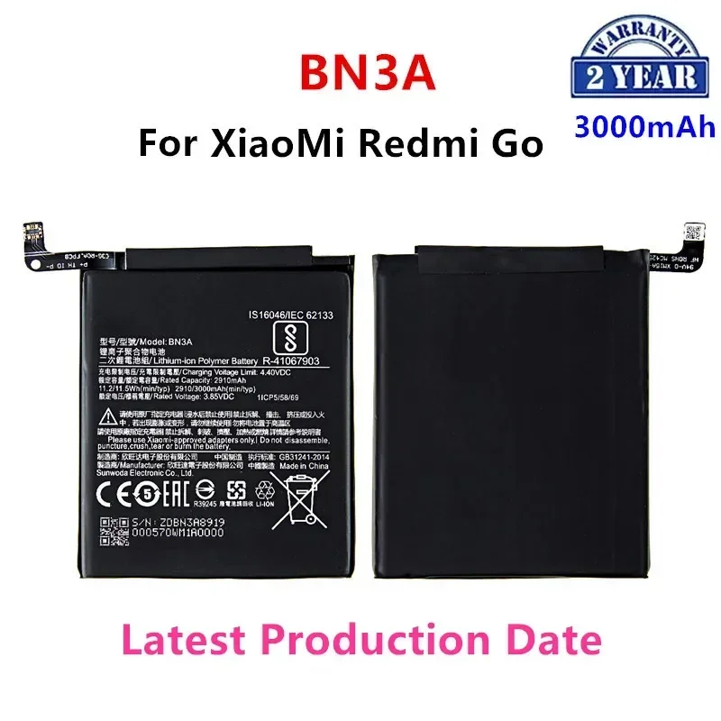 Brand New  BN3A 3000mAh Battery For Xiaomi  Redmi Go BN3A High Quality Phone Replacement Batteries