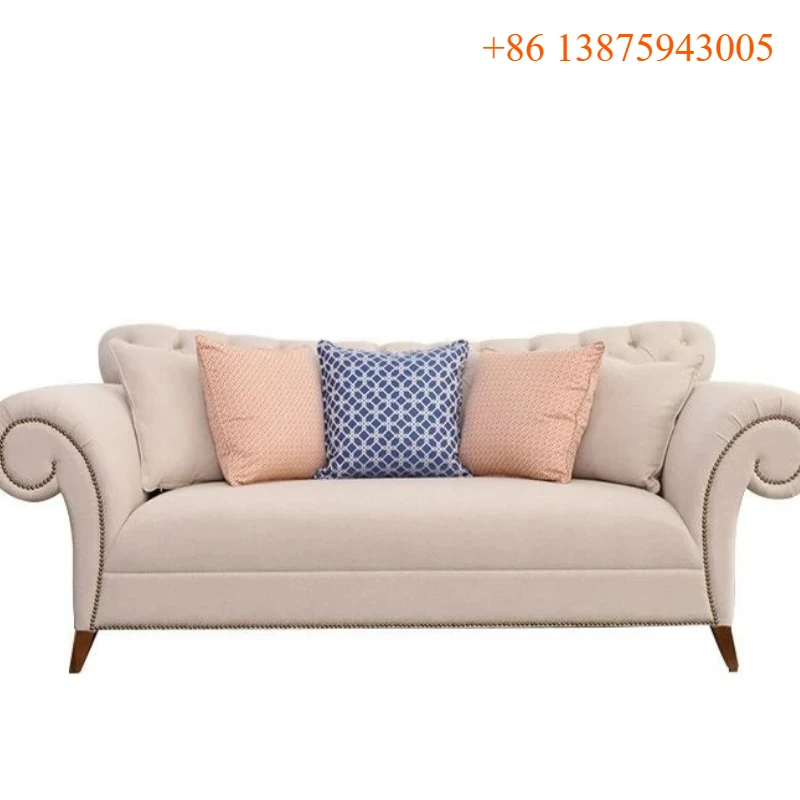 

X-S Small apartment Internet celebrity studio beauty salon modern elongated light luxury leather fabric sofa