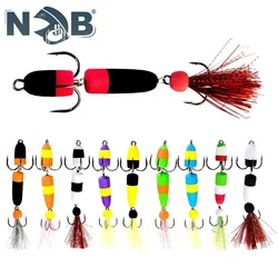 NGB Soft Fishing Lure Mandula Foam Swimbait Multi Jointed Artificial Baits With Treble Hook Bass Pike