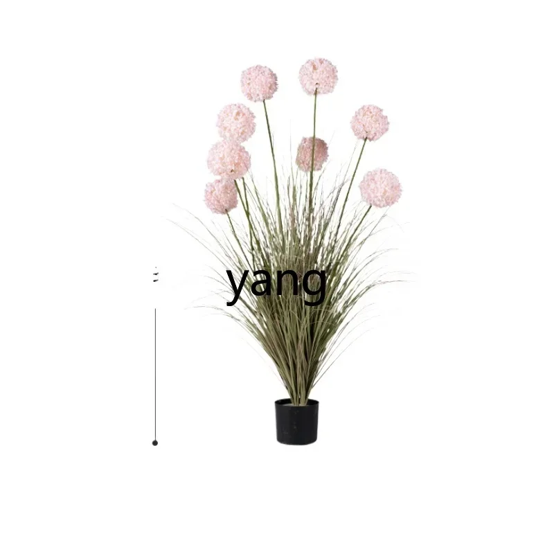 

LMMSimulation Hydrangea Reed Grass Green Plant Landscape Plastic Bionic Fake Floriculture Plant Ornaments