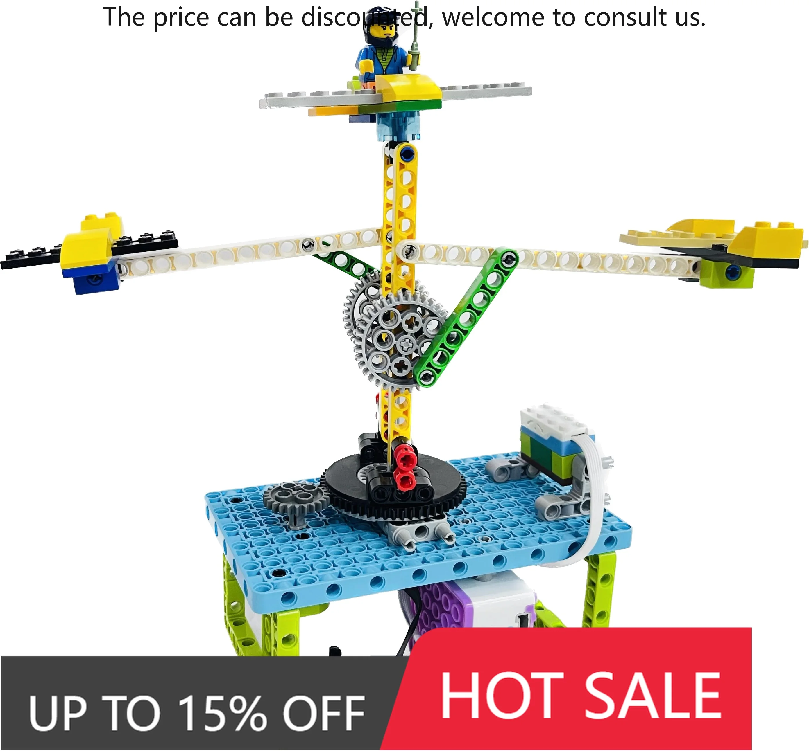 

ICQbot Interactive Coding Robot Set WEDO2.0 Kit With Gear Building Blocks Electronic Toy For Kids To Build Control Remote Robots