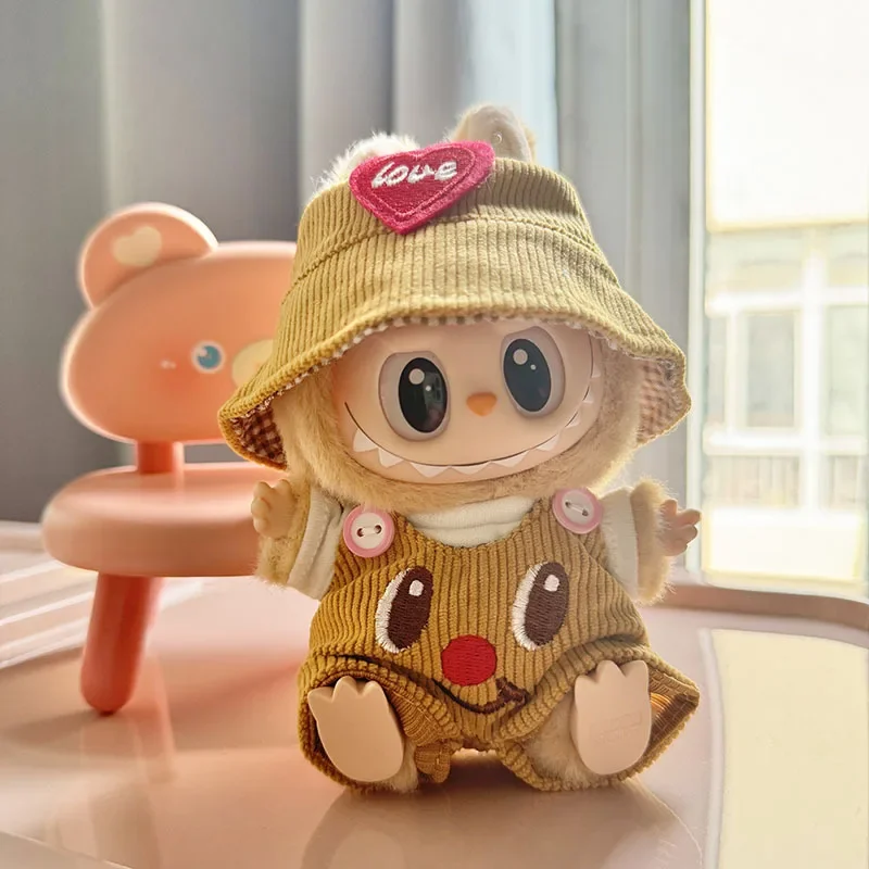 Original Second Generation Labubu Monster Sitting Position Series Cute  Doll Clothestoy Ornament Only Clothes Cute Doll Gift Toy