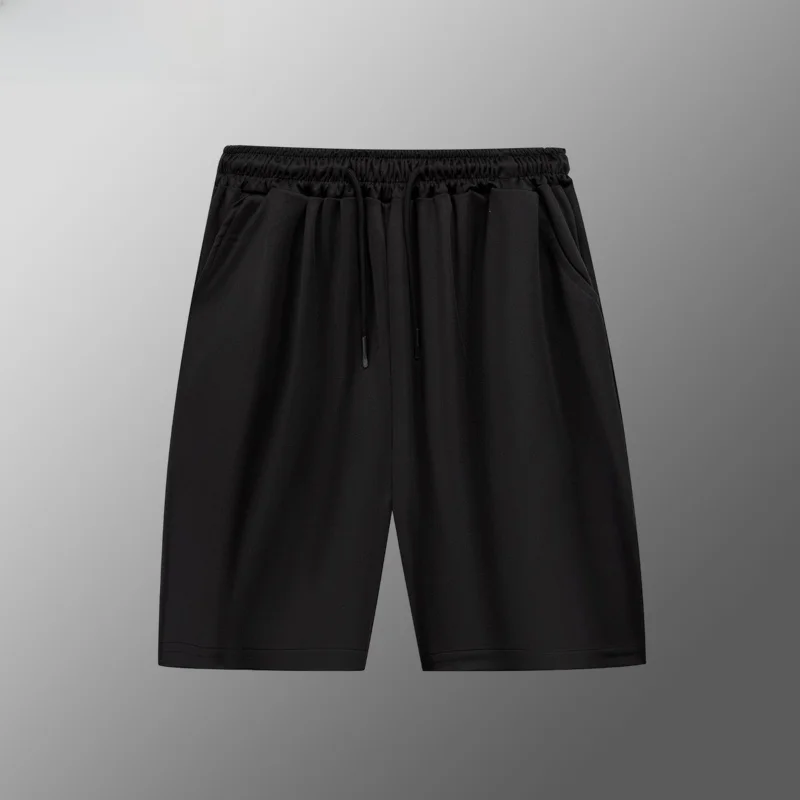 Plones Cortos de Seda de Hielo Elásticos de Talla ande para Hombre, Plones Deportivos de Malla Transpirable de Seca...