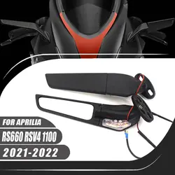 Fit RSV4 For Aprilia RS660 RSV4 1100 2021-2022 Motorcycle Aluminium Adjustable Rotate Sports Winglets Wing Stealth Mirrors