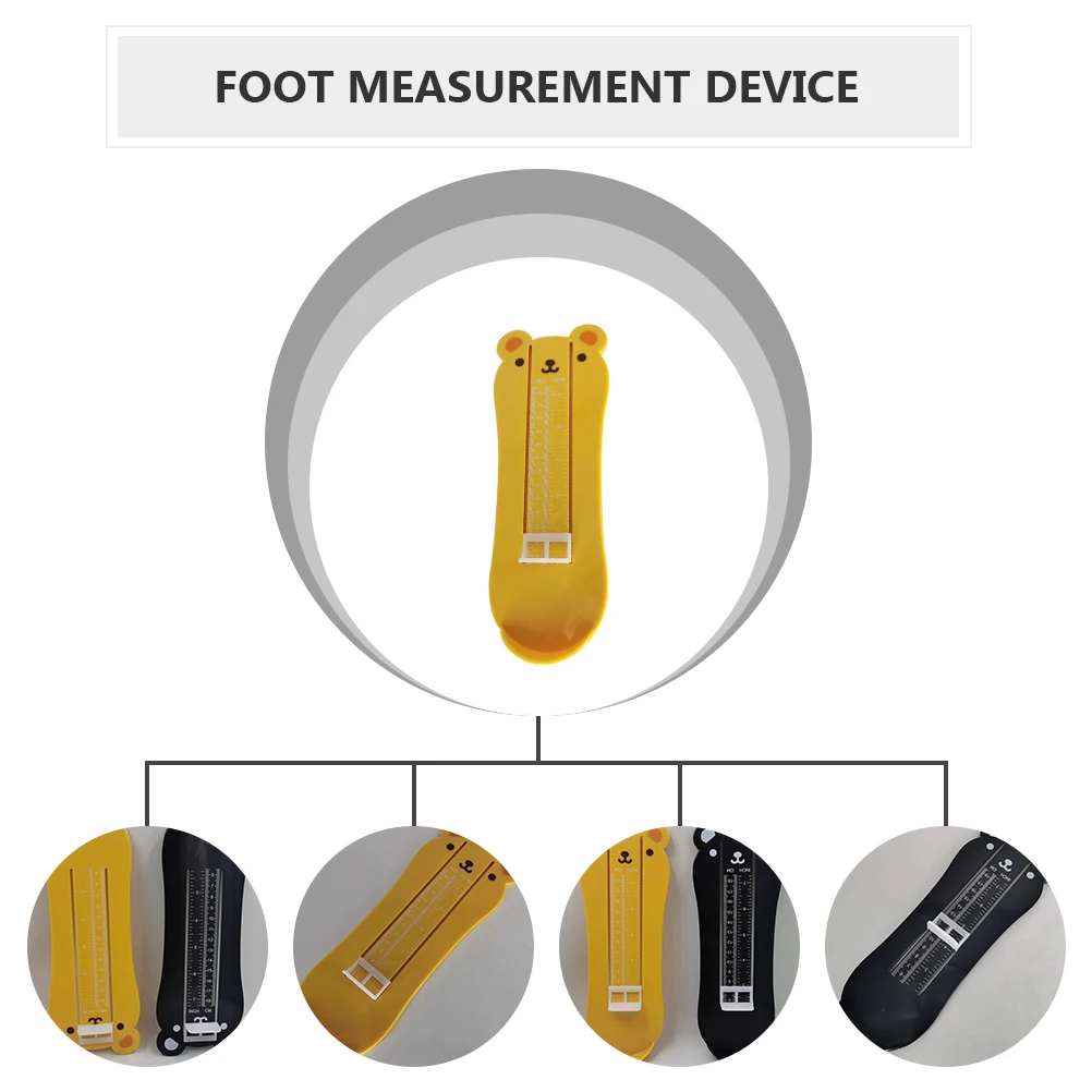

2Pcs Foot Device Shoes Measurer Ruler Kids Baby Shoes Size Measurement Gauge Chart ABS Adjustable Scale Durable