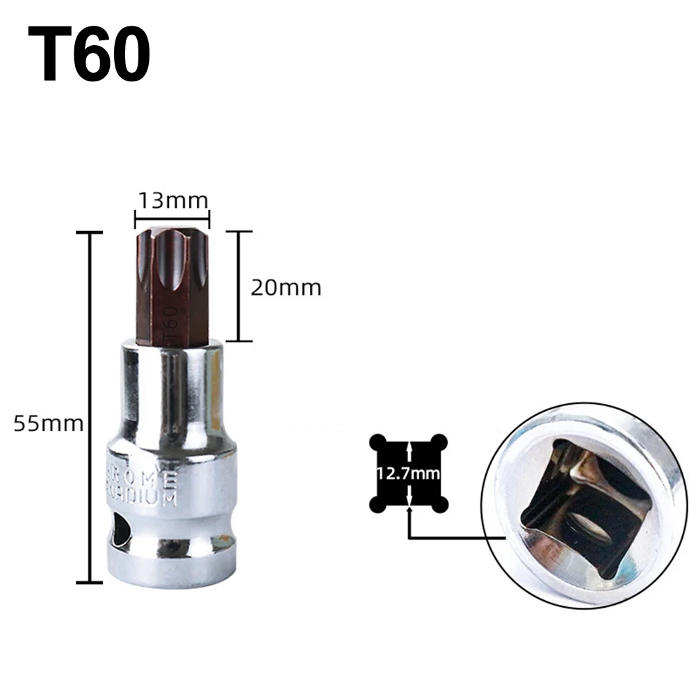 

For Various Tools T-type Screwdriver 1/2 Electric 55mm Hex T-Shaped Screwdriver Set For Bending Lever Wrenches