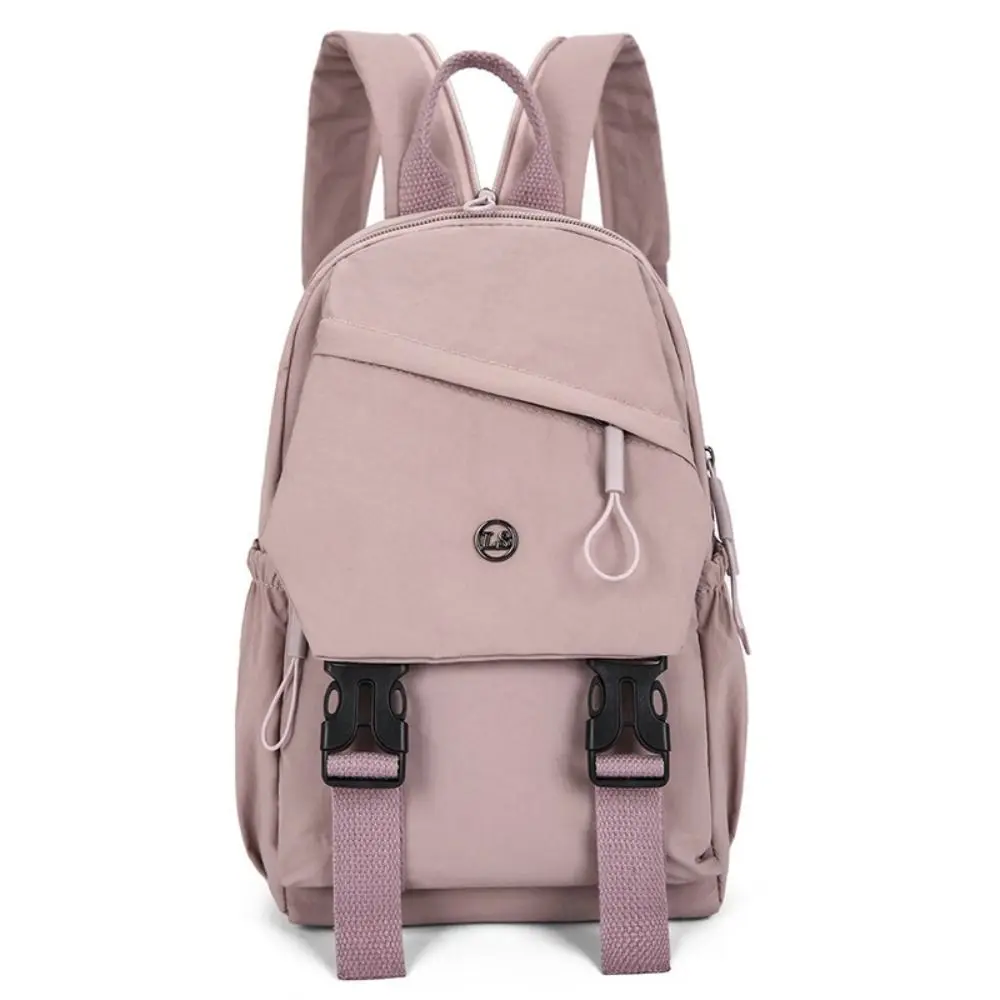 Zaino in nylon da donna antifurto alla moda Borsa a tracolla da viaggio in tinta unita di grande capacità Zaino per studenti in stile giapponese unisex