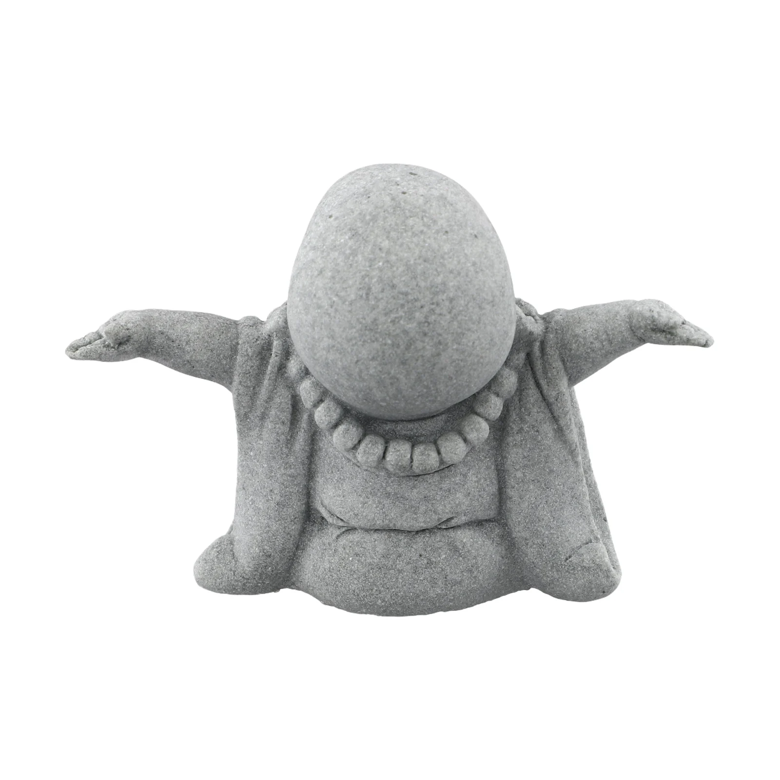 Decor Buddha Ornament Garden Indoor Smiling Statue Buddha Decorate Decoration Effect Fat Ornament Sandstone  Decor