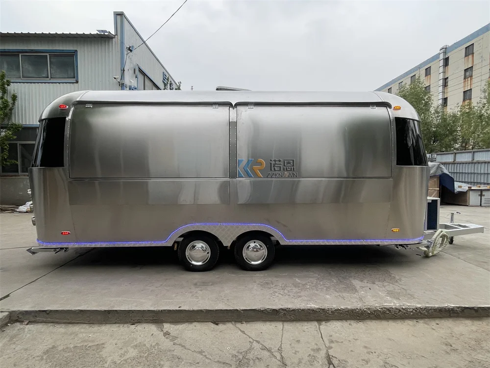 مخصص المطبخ المحمول شاحنة الوجبات السريعة مقطورات مجهزة بالكامل القهوة الآيس كريم عربة الغذاء مع عجلات للبيع