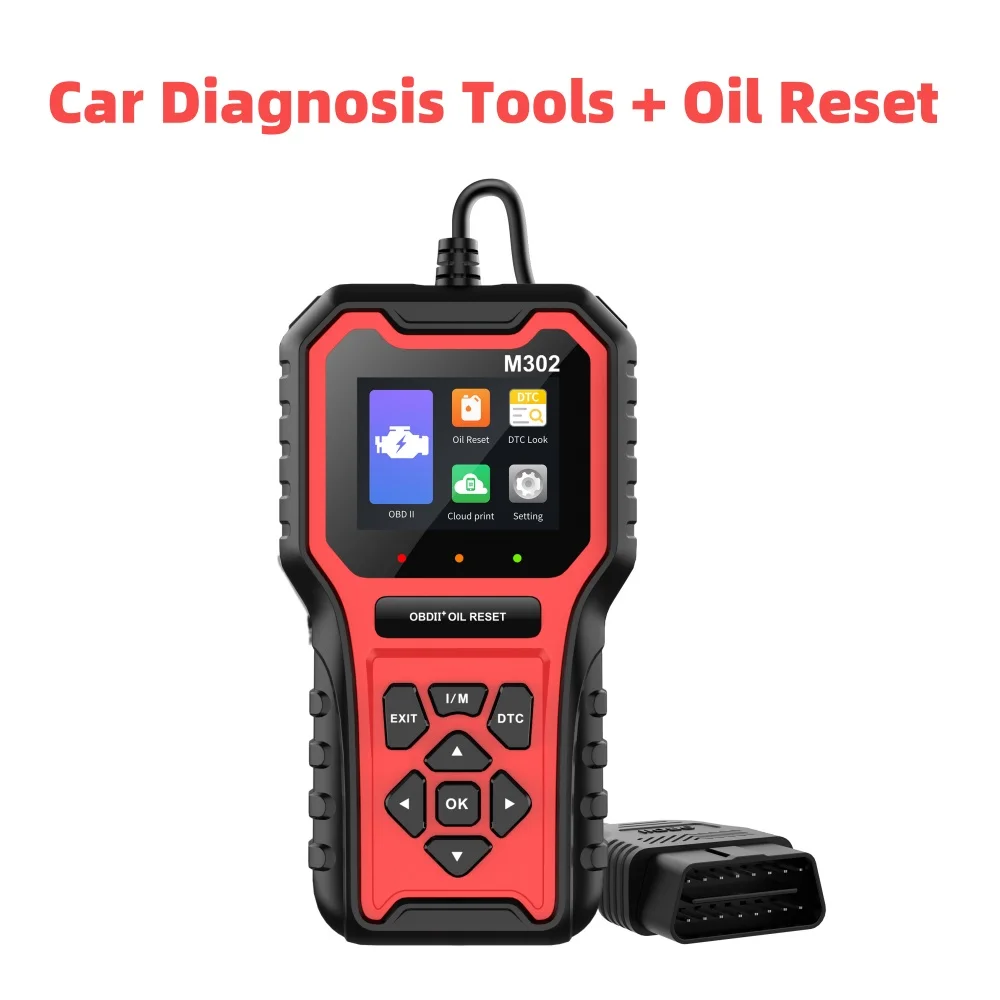 

M302 Automotive Reader Clear Fault Code Diagnosis Tool Supporting Vehicle Models Using OBD2/EOBD protocols Oil Reset Data Stream