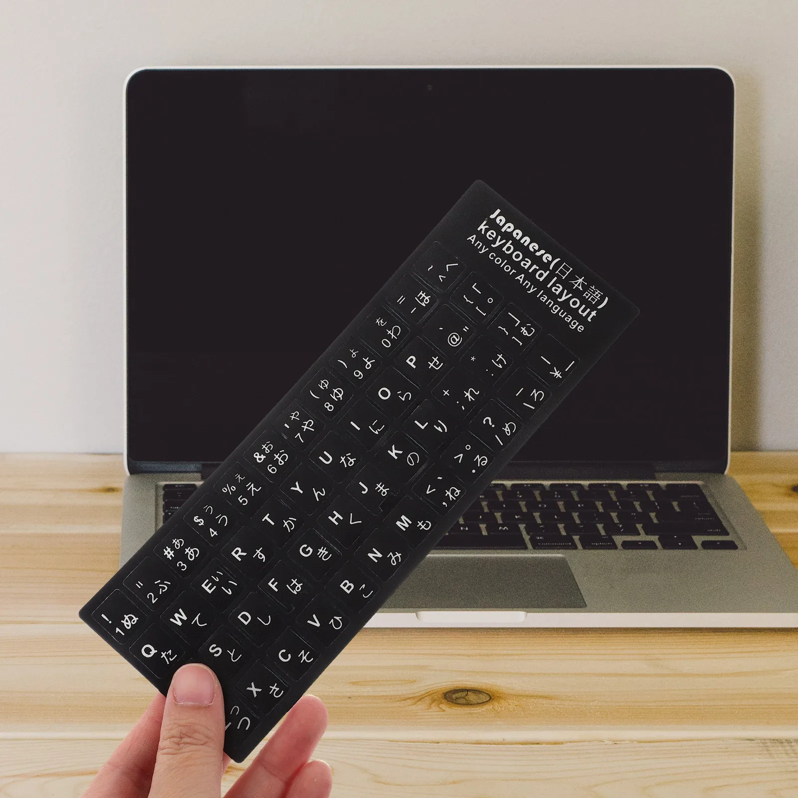 

6pcs Waterproof Keyboard Stickers Durable Easy to Apply Remove Laptop Computer Accessories Japanese Lettering Decals