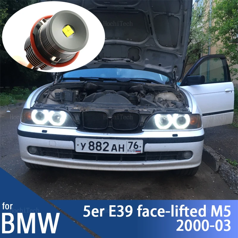 

Для BMW 5 серии E39 M5 лицевой подъемный 520i 523i 525i 528i 530i 535i 540i 2000-2003 Светодиодные габаритные огни Angel Eye 60 Вт 3000 лм