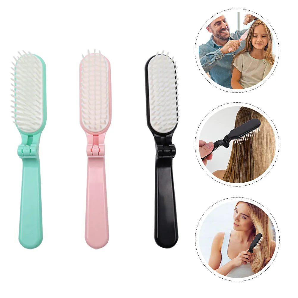 

3Pcs Foldable Hair Comb Styling Comb Premium ABS Material Comfortable Smooth Teeth Non Scratch Scalp Detangling Combs for Men
