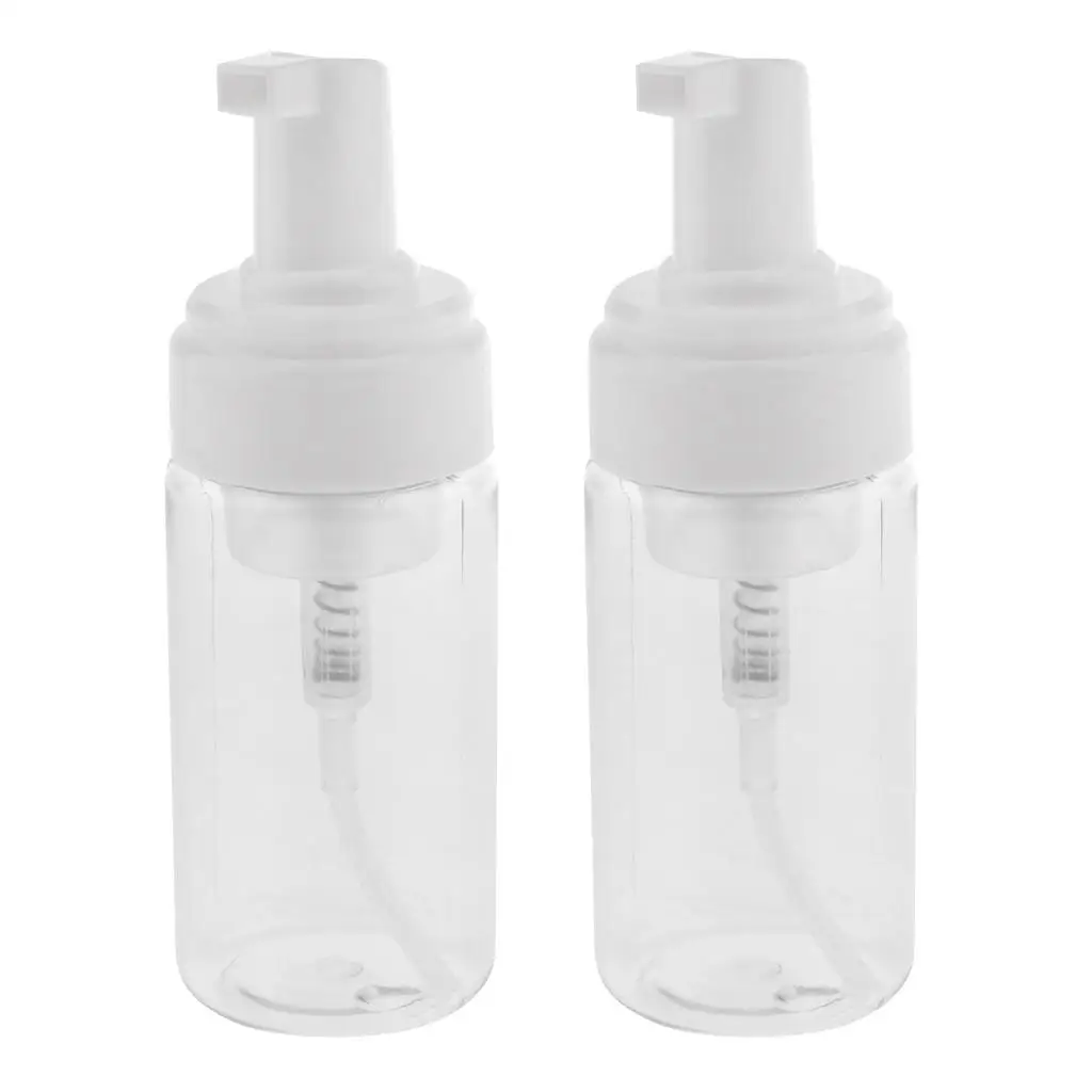 2x Refillable Foam Bottle Dispenser Liquid Foaming Pump 100ml Portable