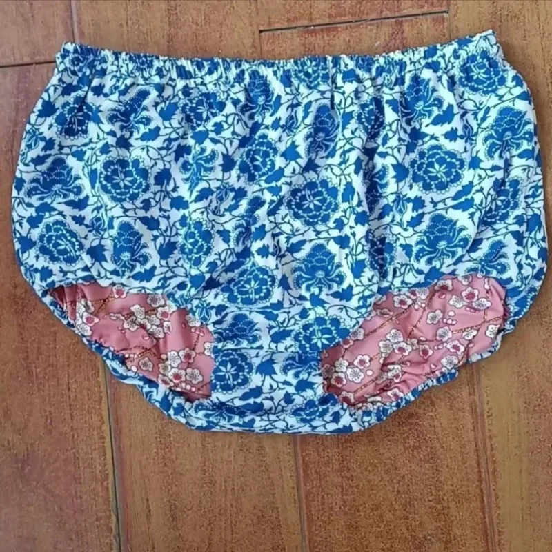 

Двухслойное нижнее белье из чистого хлопка с цветочным узором, шаровары ABDL, свободные мягкие удобные дышащие мужские и женские трусики с высокой талией