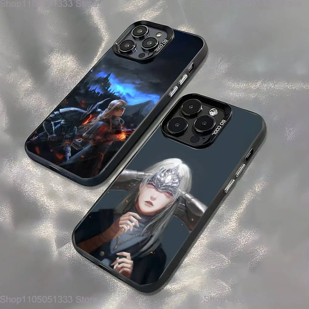 

F-Firekeeper Dark Soul 3 Phone Case For iPhone 16,15,14,13,12,11,Pro,XS,Max,Plus,Mini,SE Black Candy Matte Shockproof Cover