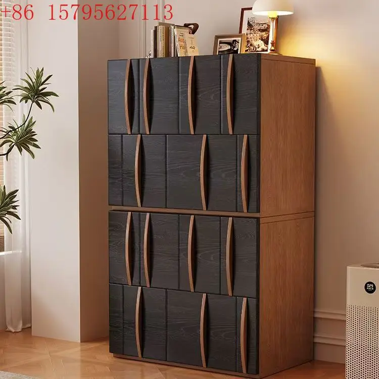 

Модульный шкаф для хранения вещей из массива дерева Шкаф для телевизора Комбинация чайного шкафа