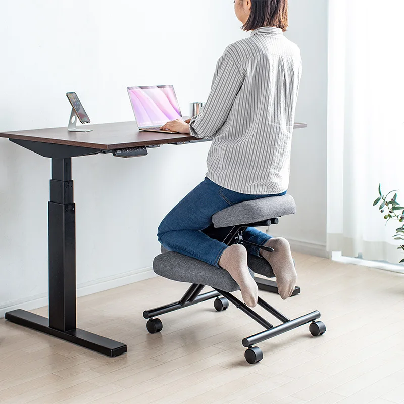 Cadeira ajoelhada-escritório em casa ergonômico banco de mesa de computador sentado ativo aliviar a dor nas costas e no pescoço amplificador