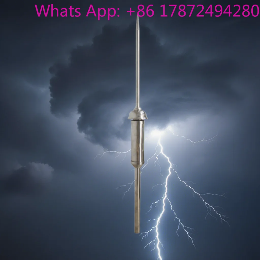 Active Lightning Rod System, Stainless Steel ESE Lightning Rod for High Buildings