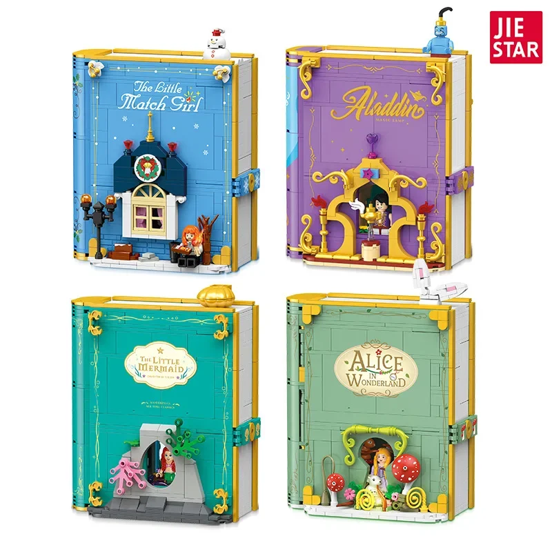 Building block book toy building block DIY children's three-dimensional fairy tale story book