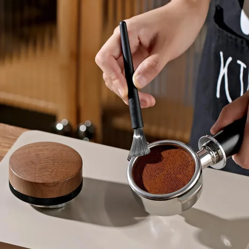 Coffee Brush Grinder Cleaning Tool Powder Cleaning Home Coffee Brush Set Remove Coffee Residue ABS/ Wooden Handle Espresso Brush