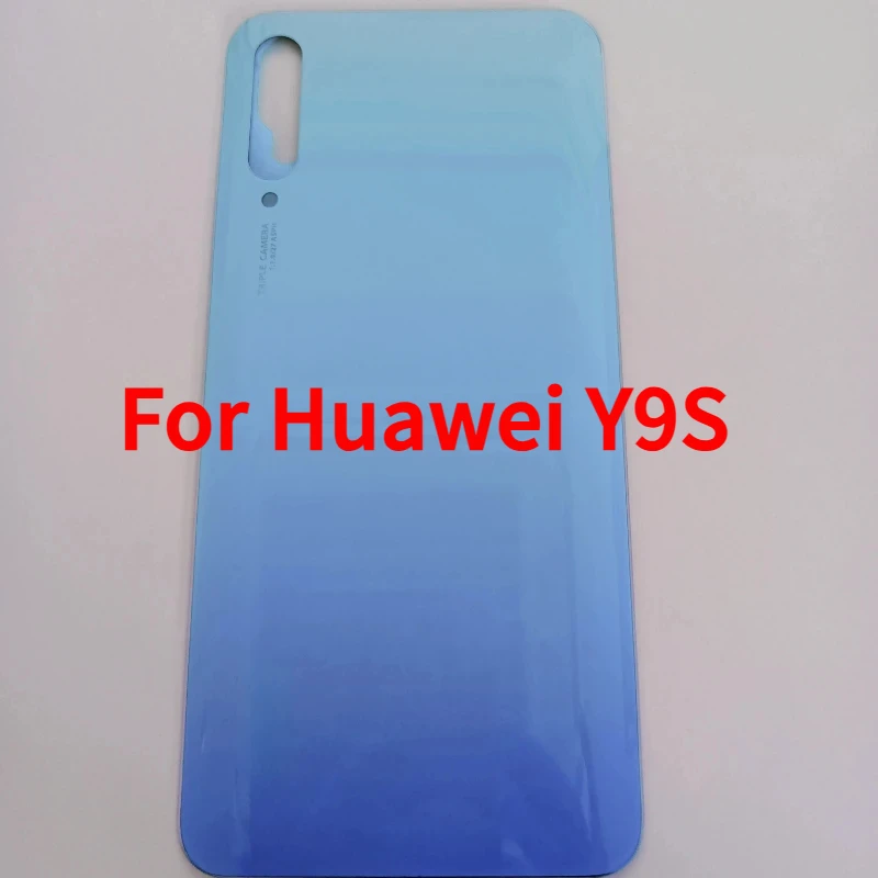 Glass Battery Back Cover Rear Door For Huawei Y9S Glass Panel Housing Case With Adhesive Replace