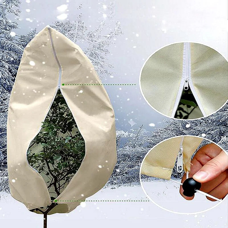 Plant Cold and Warm Cover Insulation Cloth Bag Winter Flowers Potted Plants Green Plants Fruits Trees Breathable Antifreeze cov