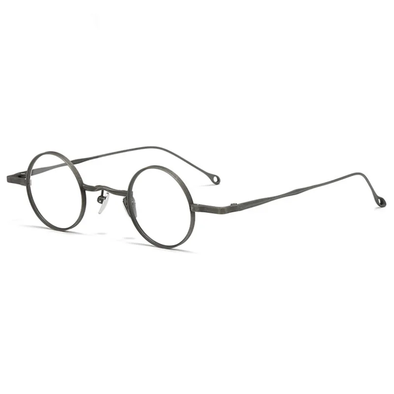 Belight البصرية خمر صغيرة مستديرة التيتانيوم خمر الرجعية النساء الرجال وصفة طبية النظارات إطار مشهد بصري RG1098AG