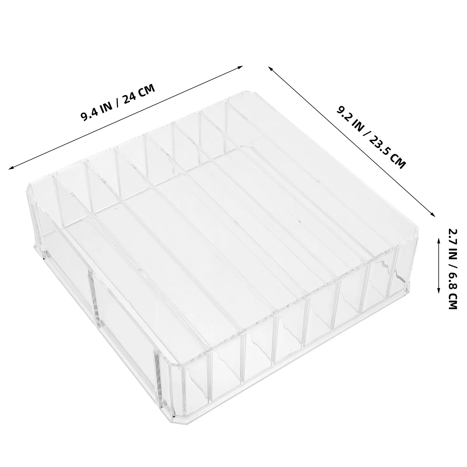 Multi-Grids Cash Organizer Box Money Storage Tray with Coin Bill Compartments Cash Holder for Office Store Classroom Use view 5