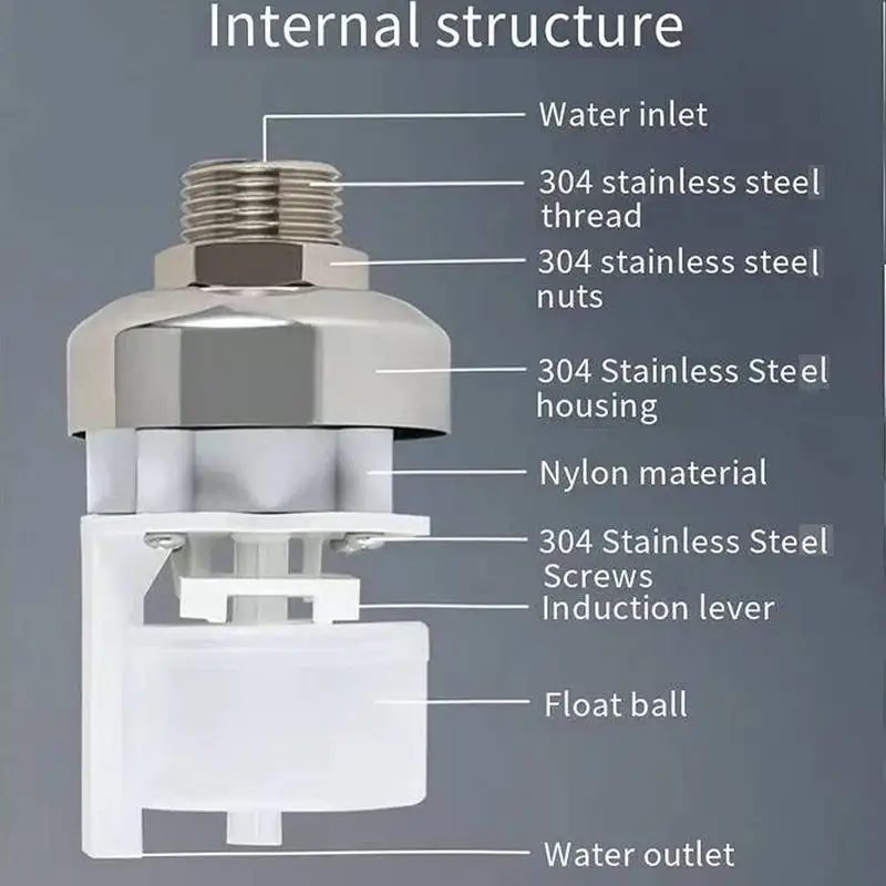 304 Stainless Steel Fully Automatic Water Level Control Float Valves Floating Ball Valves Automatic Water Level Controller Water