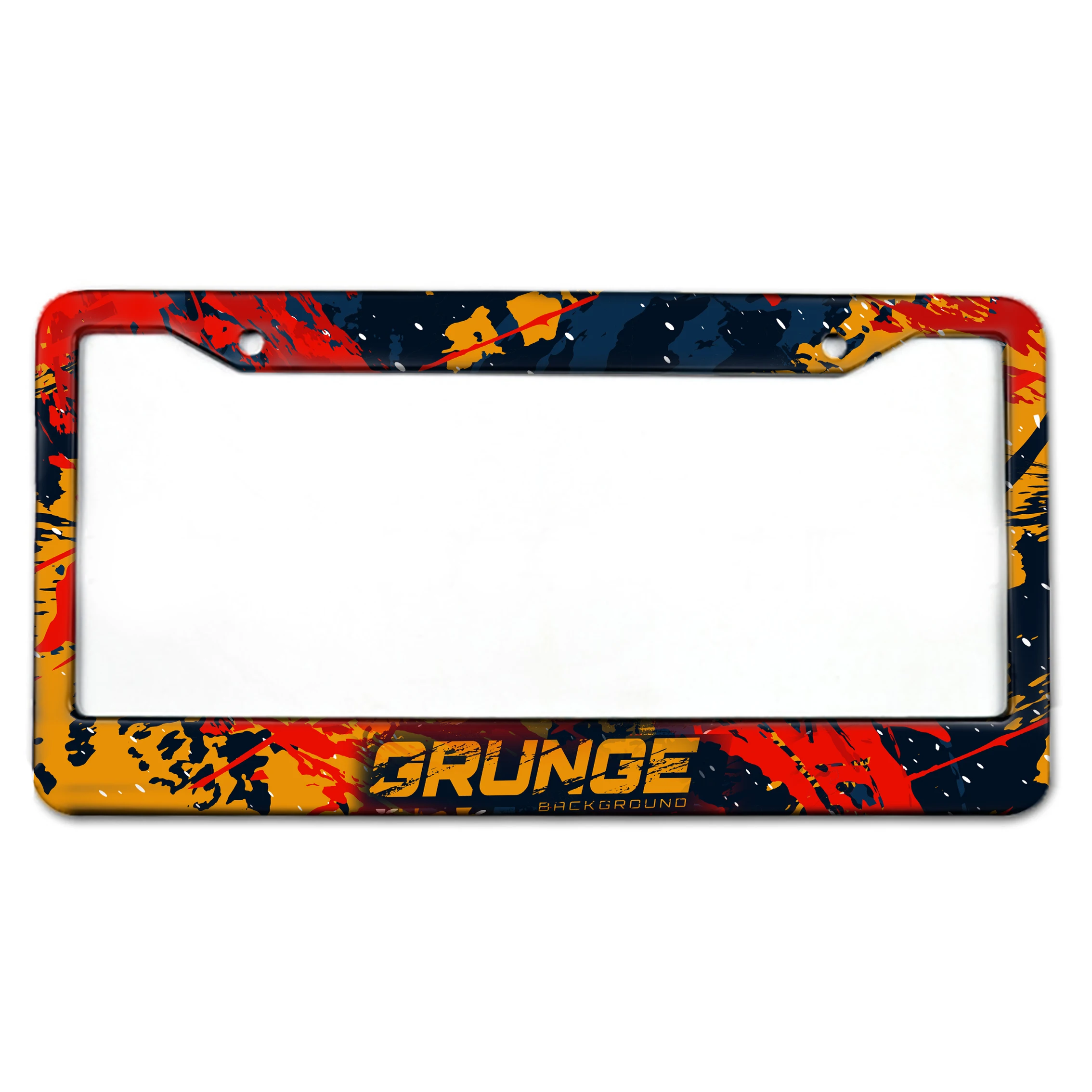 American specification car license plate frame, Mexican Canadian universal camouflage pattern aluminum alloy material