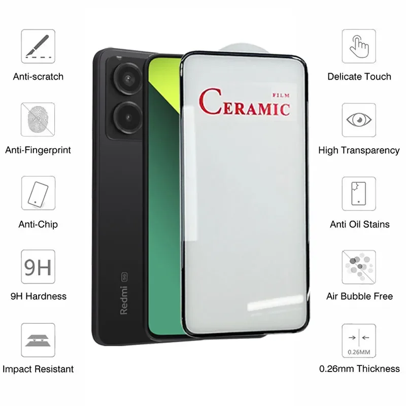 4 шт. HD мягкая керамическая пленка для Xiaomi Redmi Note 13 Pro 12 11 10 9 Pro Plus 5G Защитная пленка для экрана Redmi Note 11S 10 10T 9T пленка